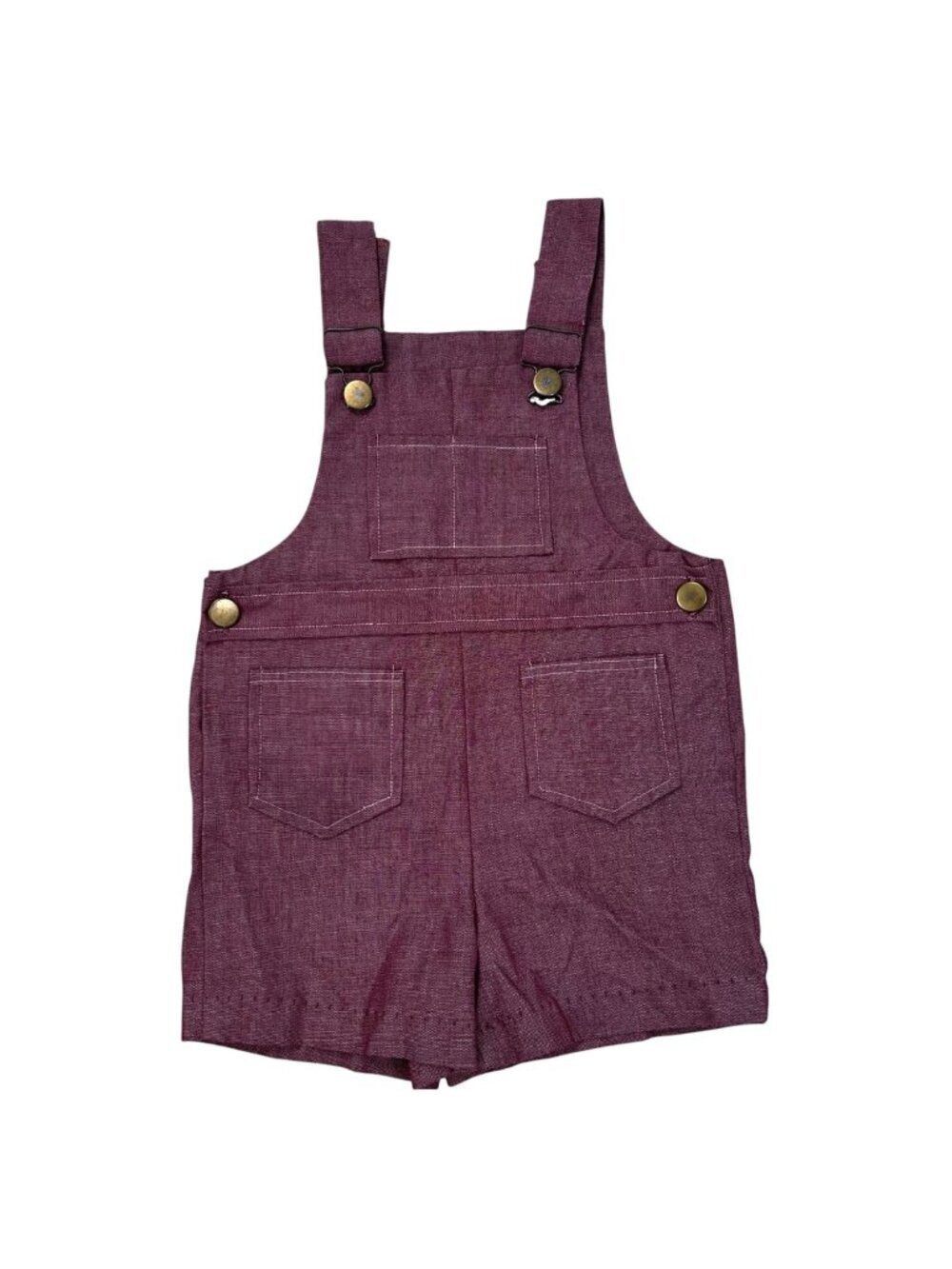 Health-Tex 3T Overall Shorts Vtg Casual Washed Red Retro Streetwear